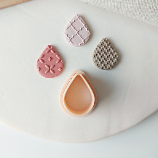 Drop Shape Polymer Clay Cutter | Basic Shape Teardrop Cutter for Polymer Clay Earrings