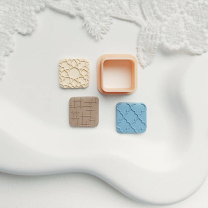 Round Square Polymer Clay Cutter | Basic Shape Rounded-Corner Square Cutter for Polymer Clay Earrings