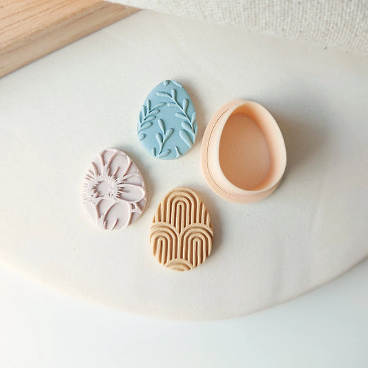 Egg Polymer Clay Cutter | Basic Shape Cutter for Polymer Clay Earrings