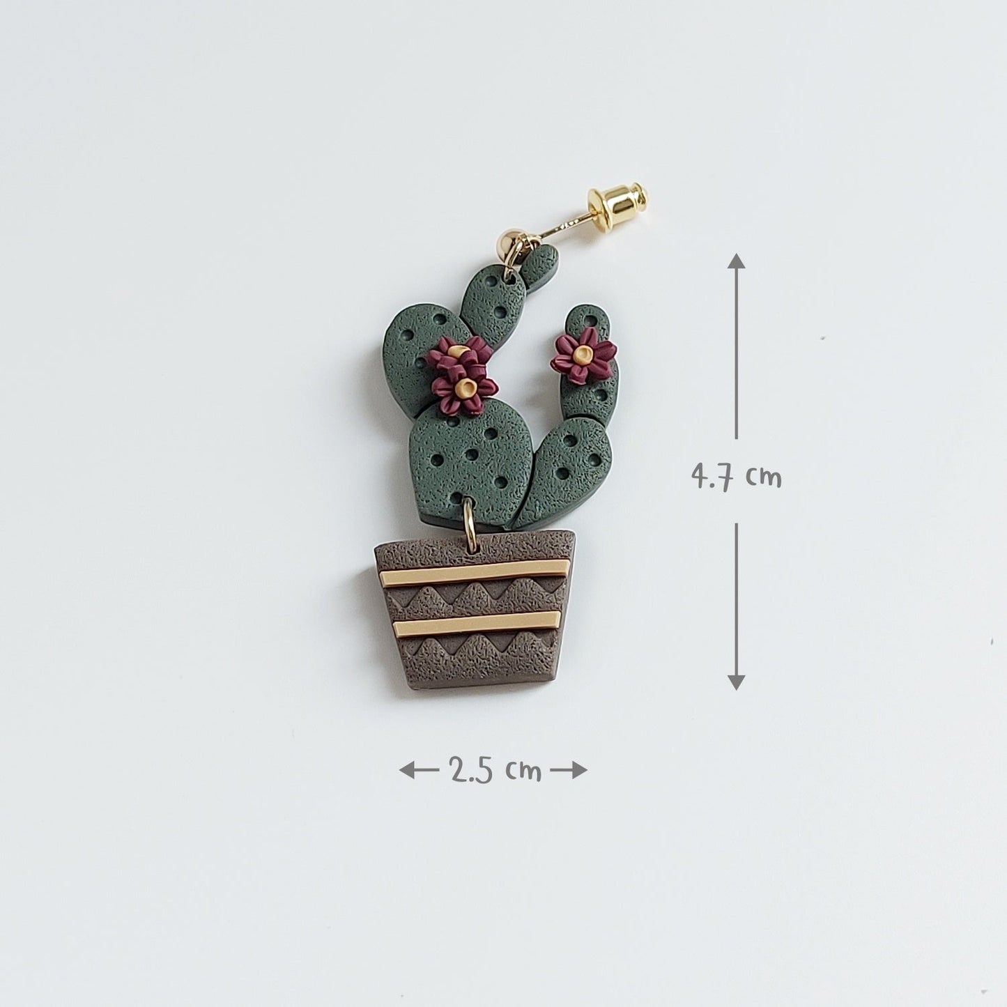 Cactus Plant Pot V.5 Earrings